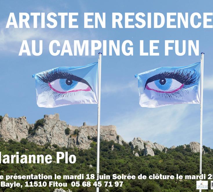 Résdence d'artiste au camping Le Fun à Leucate