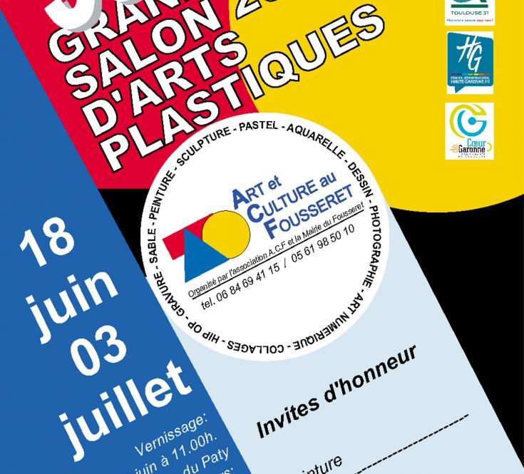 Affiche du 39éme Salon d'Arts Plastiques du Fousseret 2022