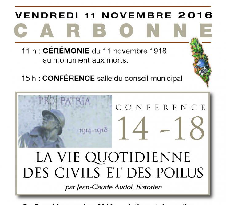 Conférence de Jean-Claude AURIOL Nov. 2016