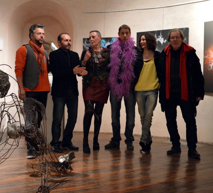 expo avec laurent lafontas de marquefave, lise dufaur-mourens, émilie serris, olivier vincent, patrick christophe et karl lefevbre